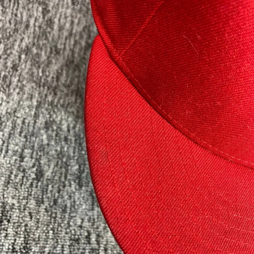 New Era 59FIFTY NY New York Yankees Red Fitted Hat Size 7 Red Bottom MLB Cap